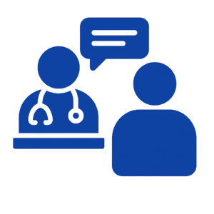 Doctor consult with report